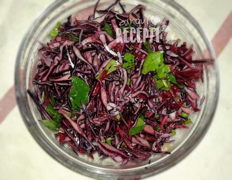 Salata od cikle i crvenog kupusa
